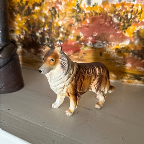 Vintage Other - Vintage Realistic Collie Dog Figurine